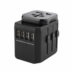 Microconnect MC-TRAVELADAPTER2 Elektrischer Netzstecker Schwarz 