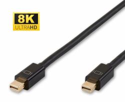 Microconnect MDPMDP1BV1.4 DisplayPort-Kabel 1 m Mini DisplayPort Schwarz 