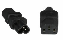 Microconnect PE613AD Netzstecker-Adapter C6 C13 Schwarz 