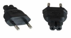 Microconnect PEEUC7AD Netzstecker-Adapter Typ M C7 Schwarz 