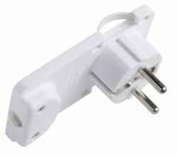 Microconnect PESCHPLUG-W Netzstecker-Adapter Typ F Weiß 