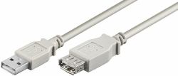 Microconnect USBAAF1 USB Kabel USB 2.0 1 m USB A Grau 
