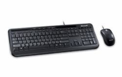 Microsoft Wired Desktop 600 Tastatur Maus enthalten Universal USB QWERTY UK Englisch Schwarz  - UK version