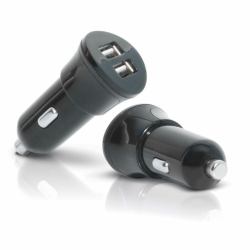 Mobilis Car Charger 2 USB Universal Schwarz Zigarettenanzünder Auto 