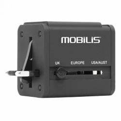 Mobilis 001243 Ladegerät für Mobilgeräte Universal Schwarz AC Drinnen 