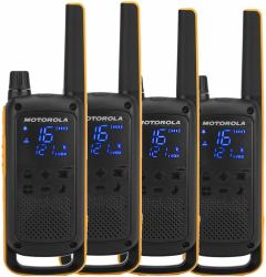 Motorola Talkabout T82 Extreme Quad Pack Funksprechgerät 16 Kanäle Schwarz, Orange 