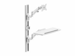 Multibrackets 6817 All-in-One PC/Workstation Halterungen/ Ständer 10,5 kg Weiß 38,1 cm [15"] 68,6 cm [27"] 