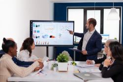 NEC Sharp PN-L652B - 165 cm [65"] Diagonalklasse L2B Series LCD-Display mit LED-Hintergrundbeleuchtung - interaktiv - mit Touchscreen [Multi-Touch] - Android - 4K UHD [2160p] 3840 x 2160 - Direct LED