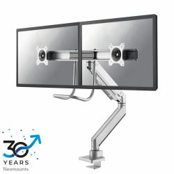 Neomounts NM-D775DXSILVER Monitorarm 10-32" - Gasfeder - Topfix - 180°-Stopp 