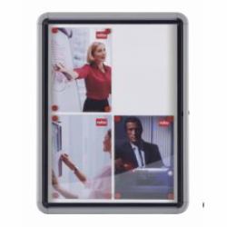 Nobo Schaukasten für den Außenbereich, magnetische Rückwand 6xA4 