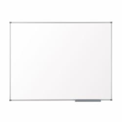 Nobo Basic magnetische Weißwandtafel aus Stahl 600 x 450 mit einfachem Rahmen 
