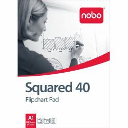 Nobo Flipchartblock, kariert, 40 Blatt [A1] 