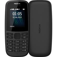 Nokia 105 4,5 cm [1.77"] 73,02 g Schwarz Funktionstelefon 