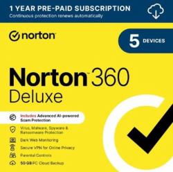 Norton 360 Deluxe Antivirus-Sicherheit Kommerziell 1 Lizenz[en] 1 Jahr[e] 