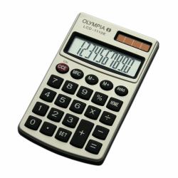 Olympia LCD 1110 E Taschenrechner Tasche Einfacher Taschenrechner Silber 