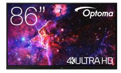 Optoma 3863RK 86IN 3840X2160 5000:1 6 - 20W HDMI 2.0 1 X VGA 8GB 64GB AN