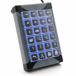 P.I. Engineering P&I Engineering XK-24 Tastatur USB Schwarz, Grau 