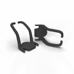 PATCHBOX PBCX8K Kabel-Organizer Rack Kabelhalter Schwarz 4 Stück[e] 