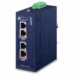 PLANET IPOE-270-12V Netzwerk-Switch Power over Ethernet [PoE] Blau 
