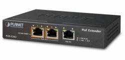 PLANET POE-E202 Netzwerk-Erweiterungsmodul Netzwerksender & -empfänger Schwarz 10, 100, 1000 Mbit/s 