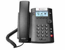 Poly 201 IP-Telefon Schwarz 2 Zeilen LED  - UK version