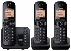 Panasonic KX-TGC223EB Telefon DECT-Telefon Anrufer-Identifikation Schwarz  - UK version