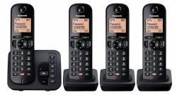 Panasonic KX-TGC264EB Telefon DECT-Telefon Anrufer-Identifikation Schwarz  - UK version