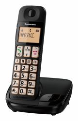 Panasonic KX-TGE110EB Telefon DECT-Telefon Anrufer-Identifikation Schwarz  - UK version