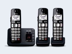 Panasonic KX-TGE823EB Telefon DECT-Telefon Anrufer-Identifikation Schwarz  - UK version