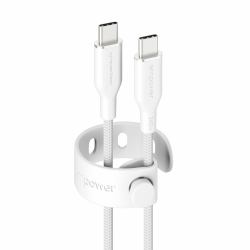 PanzerGlass empower™ by ® Racing 240W USB-C to USB-C Kabel | USB 2.0 | 1.2M | Silber Weiß 