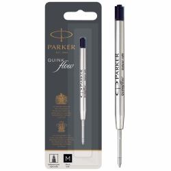 PARKER QUINKflow Ballpoint Pen Ink Refill, Medium Tip, Black 12 Pack