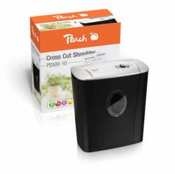 Peach PS500-10 Aktenvernichter Kreuzschreddern 72 dB 22 cm Schwarz, Grau 