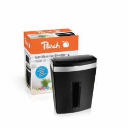 Peach PS600-10 Aktenvernichter Mikrogeschnittene Zerkleinerung 63 dB Schwarz, Silber 