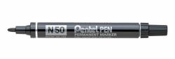 Pentel N 50 Permanent-Marker Rundspitze Schwarz 12 Stück[e] 