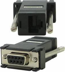 Perle DBA0020C RJ-45 DB-9 Schwarz 