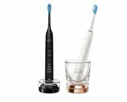Philips Sonicare DiamondClean 9000 series DiamondClean 9000 HX9914/57 2x Elektrische Schallzahnbürsten - Schwarz, Roségold 