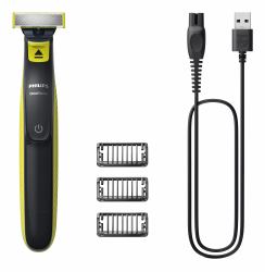 Philips Norelco OneBlade QP2724/10 Elektrorasierer Folienschaber Trimmer Grau, Limette 