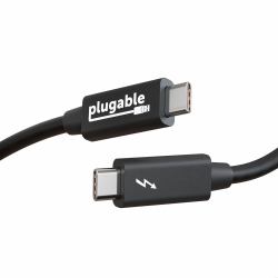 Plugable Technologies TBT-TRAN Thunderbolt-Kabel 2 m 20 Gbit/s Schwarz 
