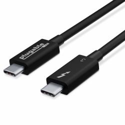 Plugable Technologies TBT3-40G80CM Thunderbolt-Kabel 0,8 m 40 Gbit/s Schwarz 