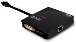 Plugable Technologies USB3-3900DHE laptop-dockingstation & portreplikator Schwarz 