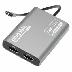 Plugable Technologies USBC-6950M USB-Grafikadapter 3840 x 2160 Pixel Silber 
