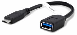 Plugable Technologies USBC-AF3 USB Kabel USB 3.2 Gen 1 [3.1 Gen 1] 0,2 m USB A 5 Gbit/s Schwarz 