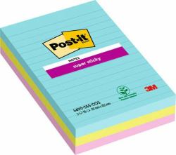 3M 7100234251 Klebezettel Rechteck Grün, Pink, Türkis 90 Blätter Selbstklebend 