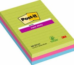 Post-It 7100235020 Klebezettel Rechteck Blau, Grün, Pink 90 Blätter Selbstklebend 