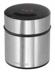 ProfiCook 501140 Eismaschine 1,8 l 12 W Schwarz, Edelstahl 