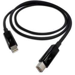 QNAP CAB-TBT10M Thunderbolt-Kabel 1 m Schwarz 