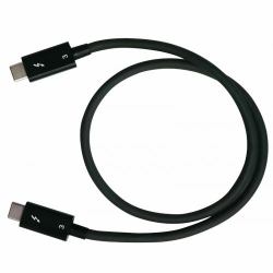 QNAP CAB-TBT305M-40G-LINTES Thunderbolt-Kabel 0,5 m 40 Gbit/s Schwarz 