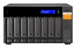 QNAP TL-D800S Speicherlaufwerksgehäuse HDD / SSD-Gehäuse Schwarz, Grau 2.5/3.5" 