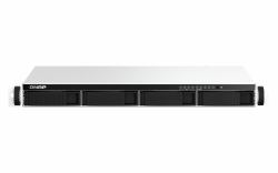 QNAP TS-464eU NAS Rack [1U] Intel® Celeron® N5095 8 GB DDR4 0 TB QNAP Turbo System Aluminium, Schwarz 