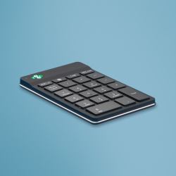 R-Go Tools Tastatur R-Go Numpad Break, ergonomischer Ziffernblock mit Pausensoftware, bluetooth, schwarz 